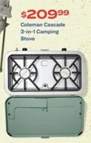 Academy Coleman Cascade 3-in-1 Camping Stove