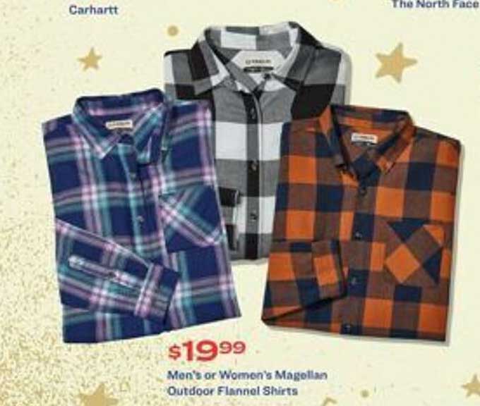 Academy Men's Or Women's Magellan Outdoor Flannel Shirts