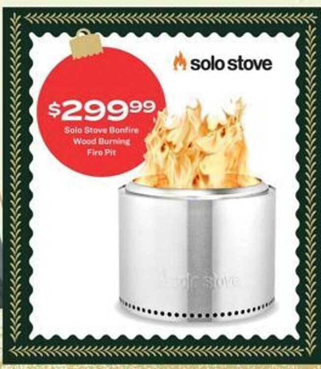 Academy Solo Stove Bonfire Wood Burning Fire Pit