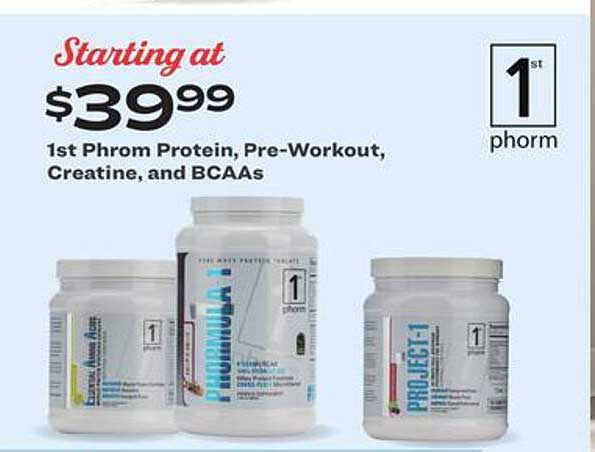 Academy 1st Phrom Protein, Pre-workout, Creatine, And Bcaas