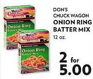 Reasors Don's Chuck Wagon Onion Ring Batter Mix