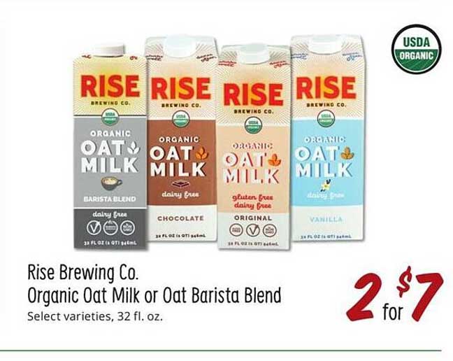 Sprouts Farmers Market Rise Brewing Co. Organic Oat Milk Or Oat Barista Blend