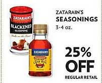 Reasors Zatarain's Seasonings