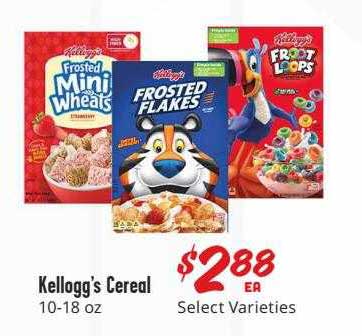 Brookshire Brothers Kellogg's Cereal