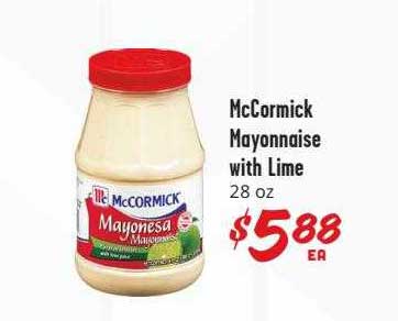 Brookshire Brothers Mccormick Mayonnaise With Lime