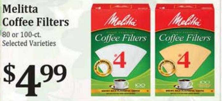 Rosauers Melitta Coffee Filters