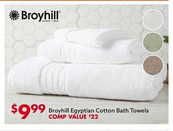 Big Lots Broyhill Egyptian Cotton Bath Towels
