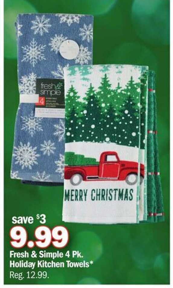 Meijer Holiday Kitchen Towels