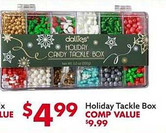 Big Lots Holiday Tackle Box