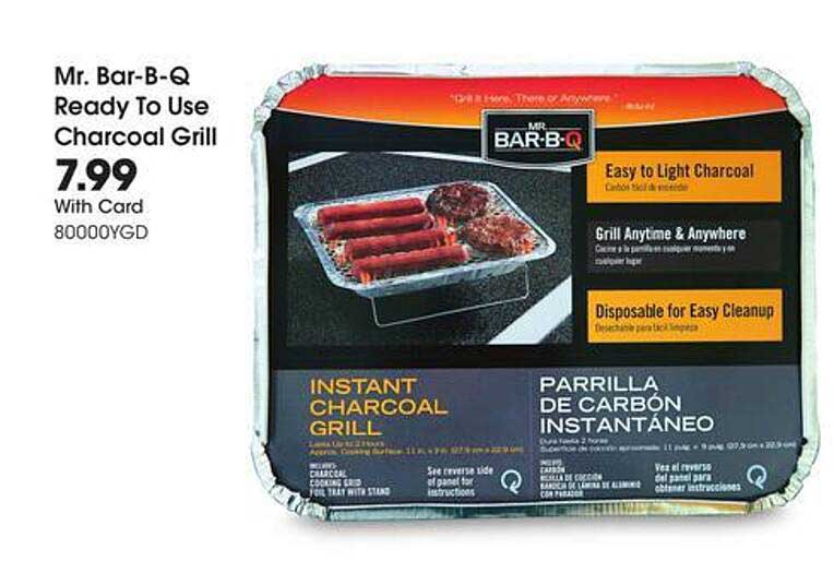 King Soopers Mr. Bar-b-q Ready To Use Charcoal Grill