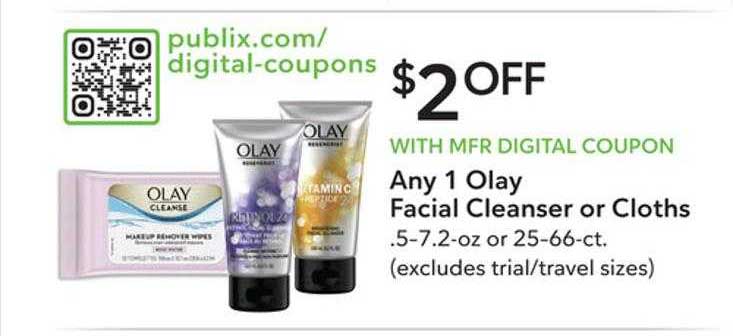 Publix Olay Facial Cleanser Or Cloths