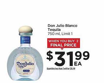 Food 4 Less Don Julio Blanco Tequila
