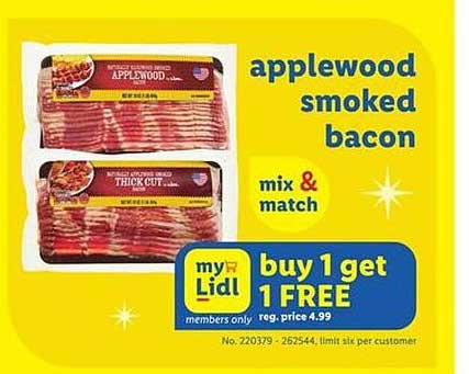 Lidl Applewood Smoked Bacon