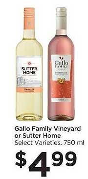 Food 4 Less Gallo Family Vineyard Or Sutter Home