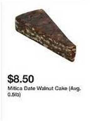 Mitica Date Walnut Cake  Cured and Cultivated