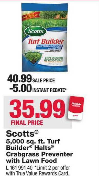 Tractor Supply Company Scotts 5,000 Sq. Ft. Turf Builder Halts Crabgrass Preventer With Lawn Food