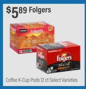 Commissary Folgers Coffee K-cup Pods