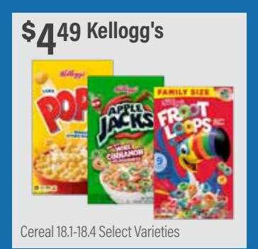 Commissary Kellogg's Cereal