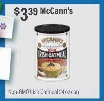 Commissary Mccann's Non-gmo Irish Oatmeal