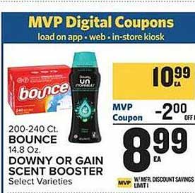 Food Lion Bounce Or Downy Or Gain Scent Booster