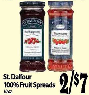 Hollywood Market St. Dalfour 100% Fruit Spreads