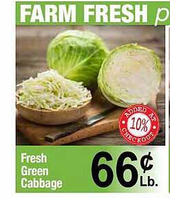 Food Giant Fresh Green Cabbage