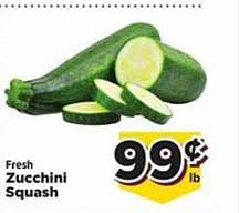 Food Town Store Fresh Zucchini Squash