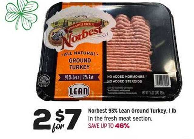 Grocery Outlet Norbest 93% Lean Ground Turkey