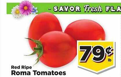 Food Town Store Red Ripe Roma Tomatoes