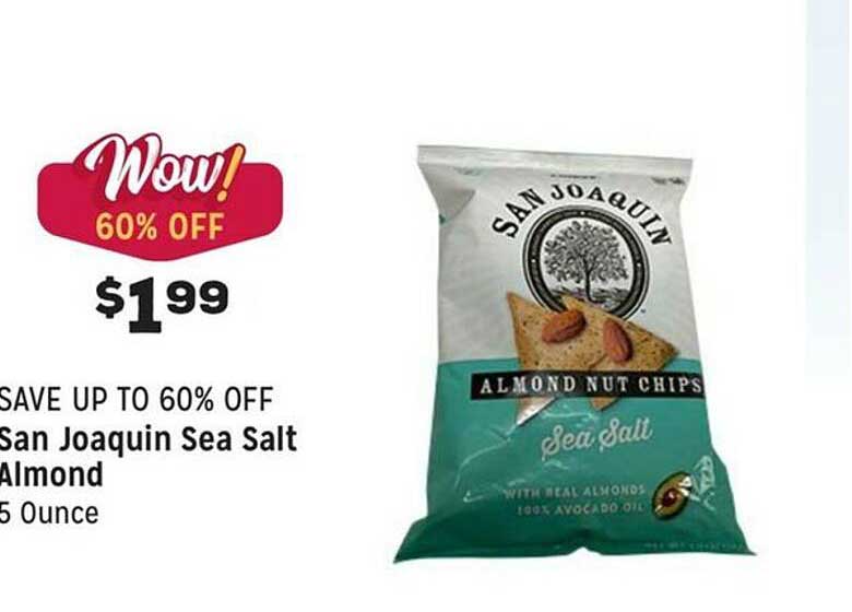 Grocery Outlet San Joaquin Sea Salt Almond
