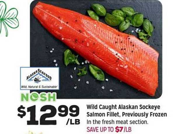 Grocery Outlet Wild Caught Alaskan Sockeye Salmon Fillet Previously Frozen