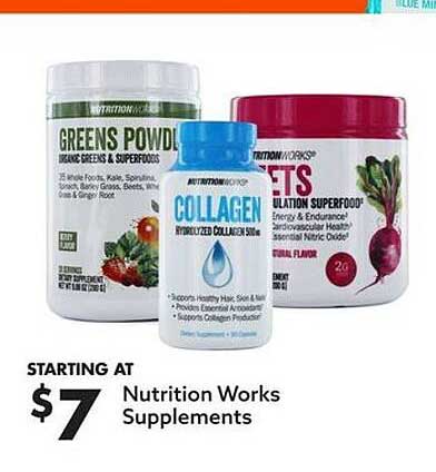 Big Lots Nutrition Works Supplements