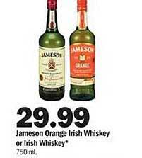 Meijer Jameson Orange Irish Whiskey Or Irish Whiskey