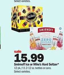 Meijer Smirnoff Ice Or Mike's Hard Seltzer