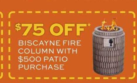 Slumberland Furniture Biscayne Fire Column