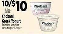 Pioneer Supermarkets Chobani Greek Yogurt
