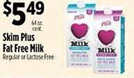 Pioneer Supermarkets Skim Plus Fat Free Milk