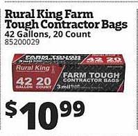Rural King Rural King Farm Tough Contractor Bags