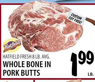 Karns Hatfield Whole Bone In Pork Butts