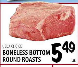 Karns Usda Choice Boneless Bottom Round Roasts