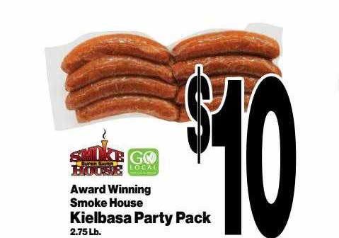 Super Saver Award Winning Smoke House Kielbasa Party Pack