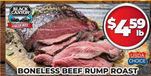 Price Cutter Black Canyon Angus Beef Boneless Beef Rump Roast