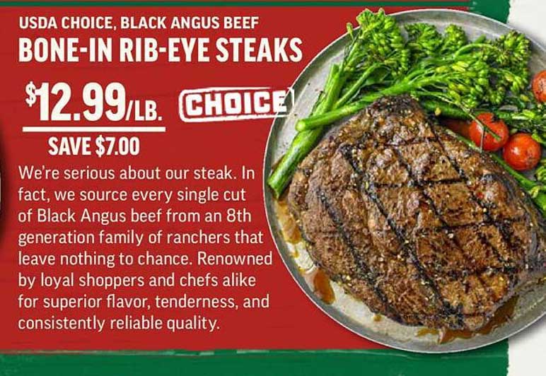 Central Market Bone-in Rib-eye Steaks