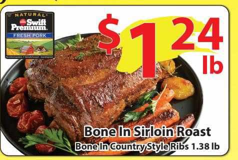 Wholesale Food Outlet Bone In Sirloin Roast, Bone In Country Style Ribs