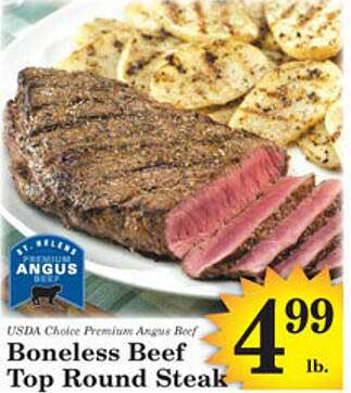 Harvest Foods Boneless Beef Top Round Steak