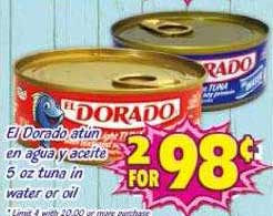 Savers Cost Plus El Dorado Atún En Agua Y Aceite Tuna In Water Or Oil