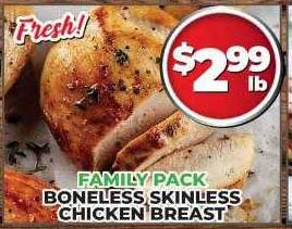 Price Cutter Family Pack Boneless Skinless Chicken Breast