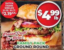 Price Cutter Family Pack Ground Round