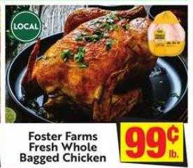 Save Mart Foster Farms Fresh Whole Bagged Chicken