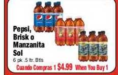 El Ahorro Pepsi, Brisk O Manzanita Sol